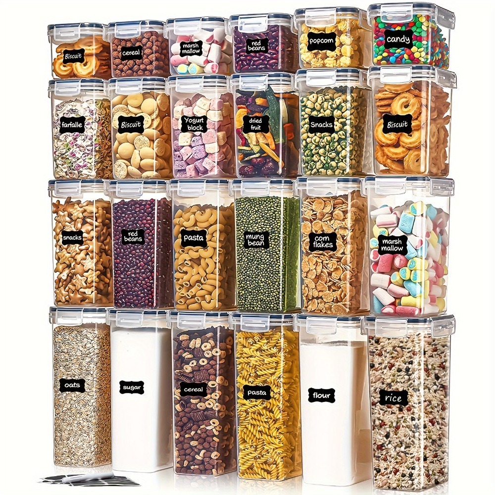 Kitchen Gadgets Everyone Needs - 24Pcs Food Storage Containers 12 Boxes