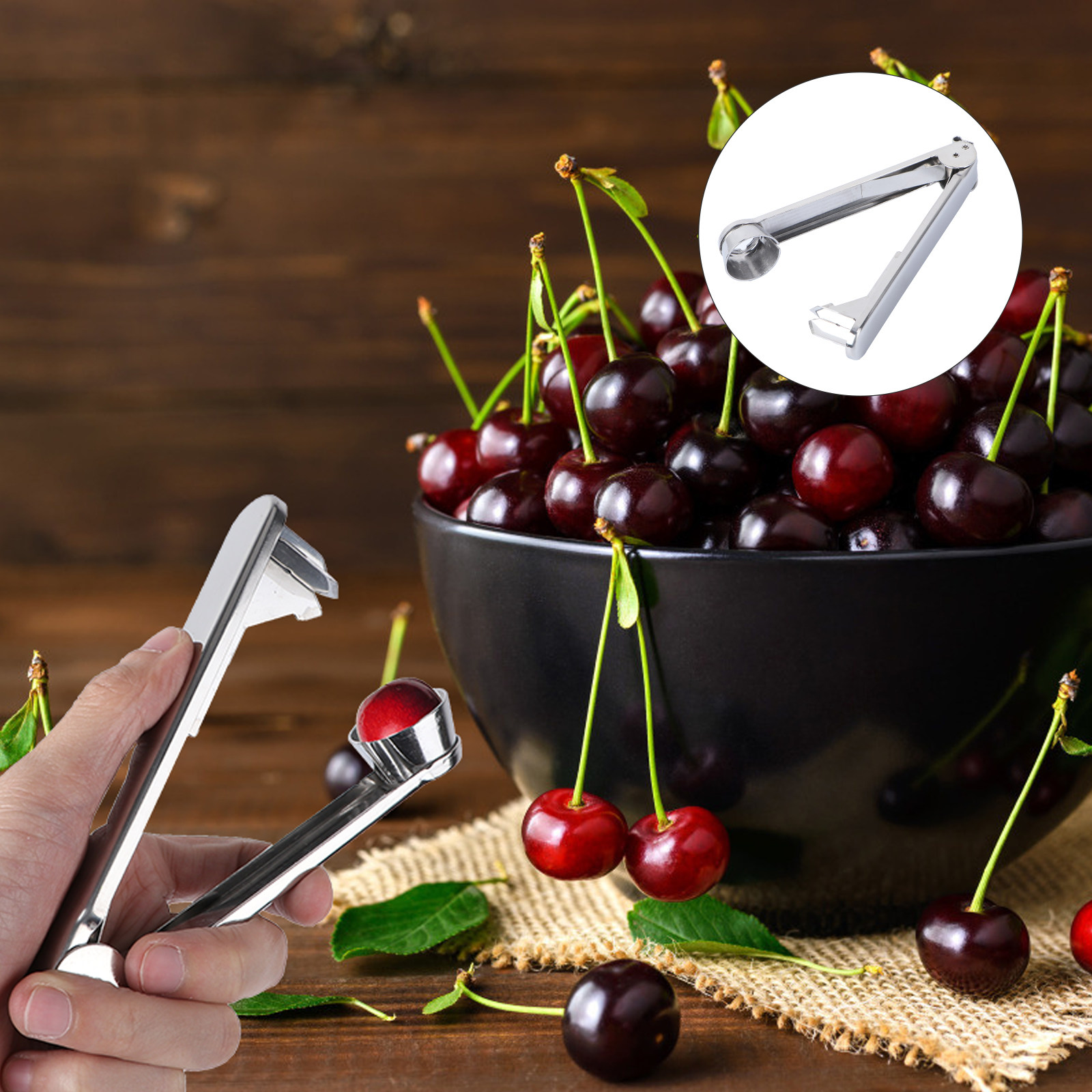 Kitchen Gadgets Healthy Eating - 1Pcs Food Grade Stainless Steel Cherry