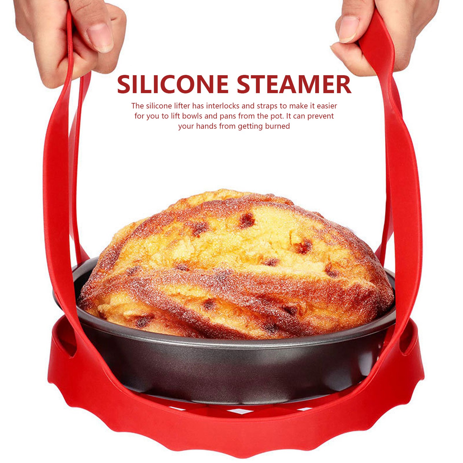4pcs Set Silicone Kitchen Tool - Silicone Steamer Basket recension och pris