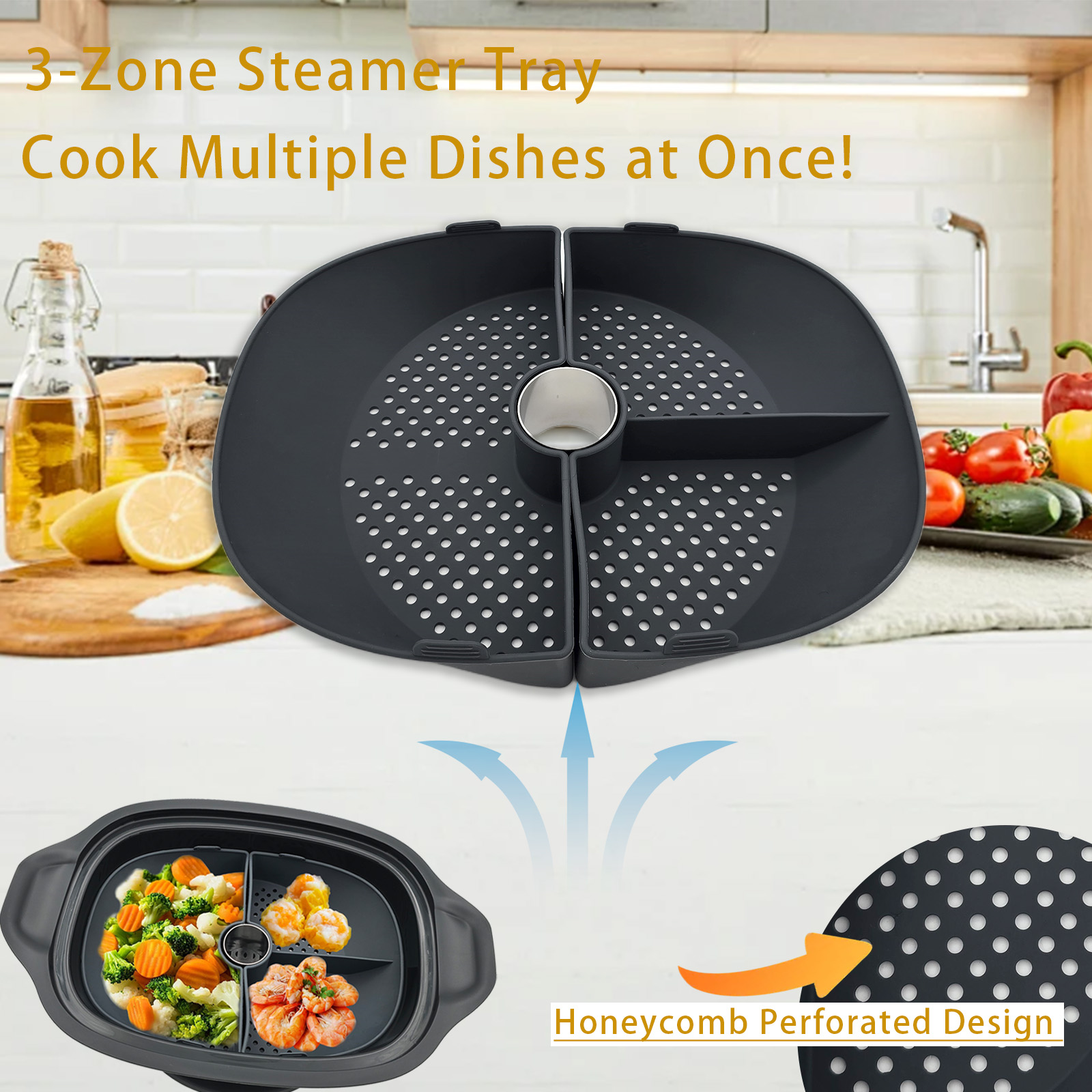 Silicone Steamer Basket Divide - Silicone Steamer Basket recension och pris