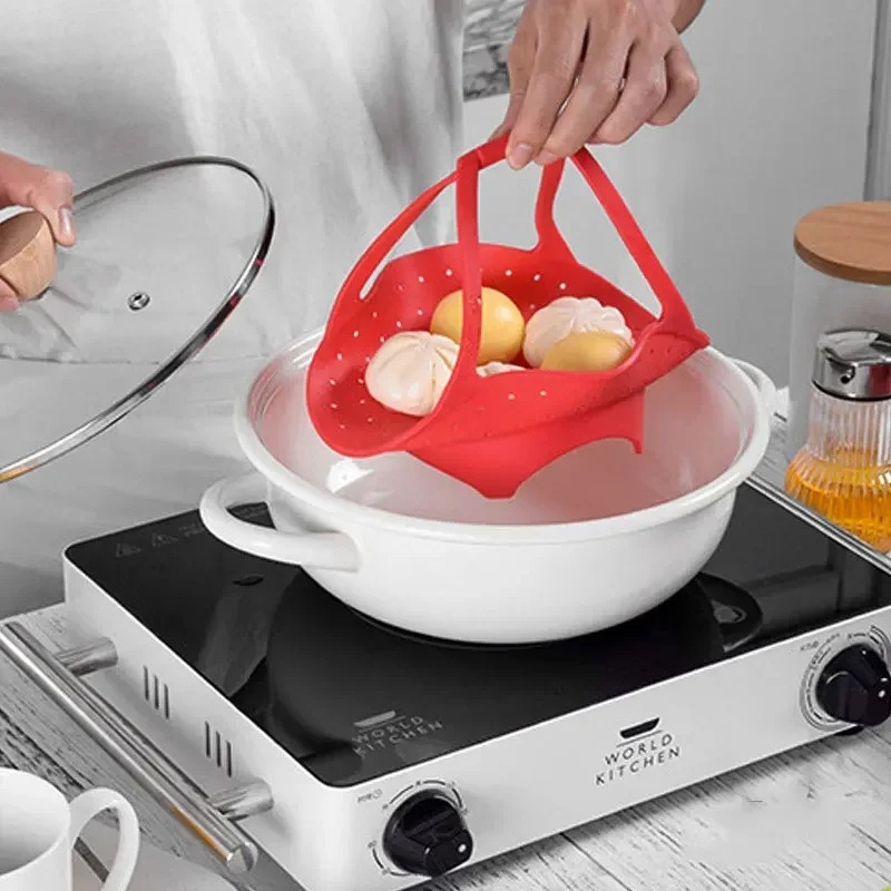 Steamer Basket with Silicone E - Silicone Steamer Basket recension och pris