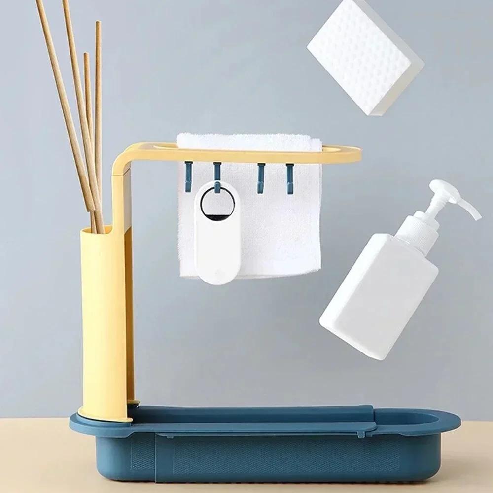 Telescopic Sink Storage Rack M - Kitchen Gadgets Rack Storage recension och pris