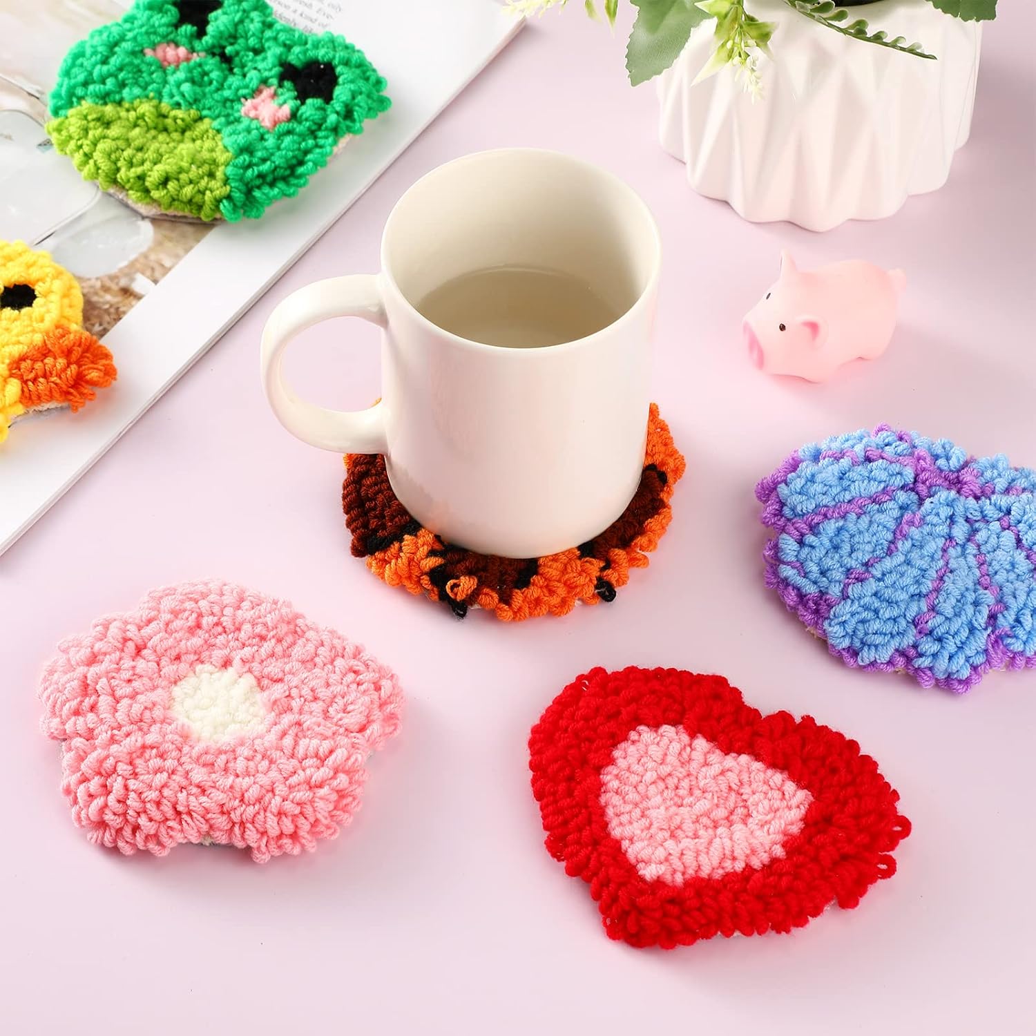 6Pcs Frog Punch Needle Coaster - Kitchen Gadgets Crossword recension och pris