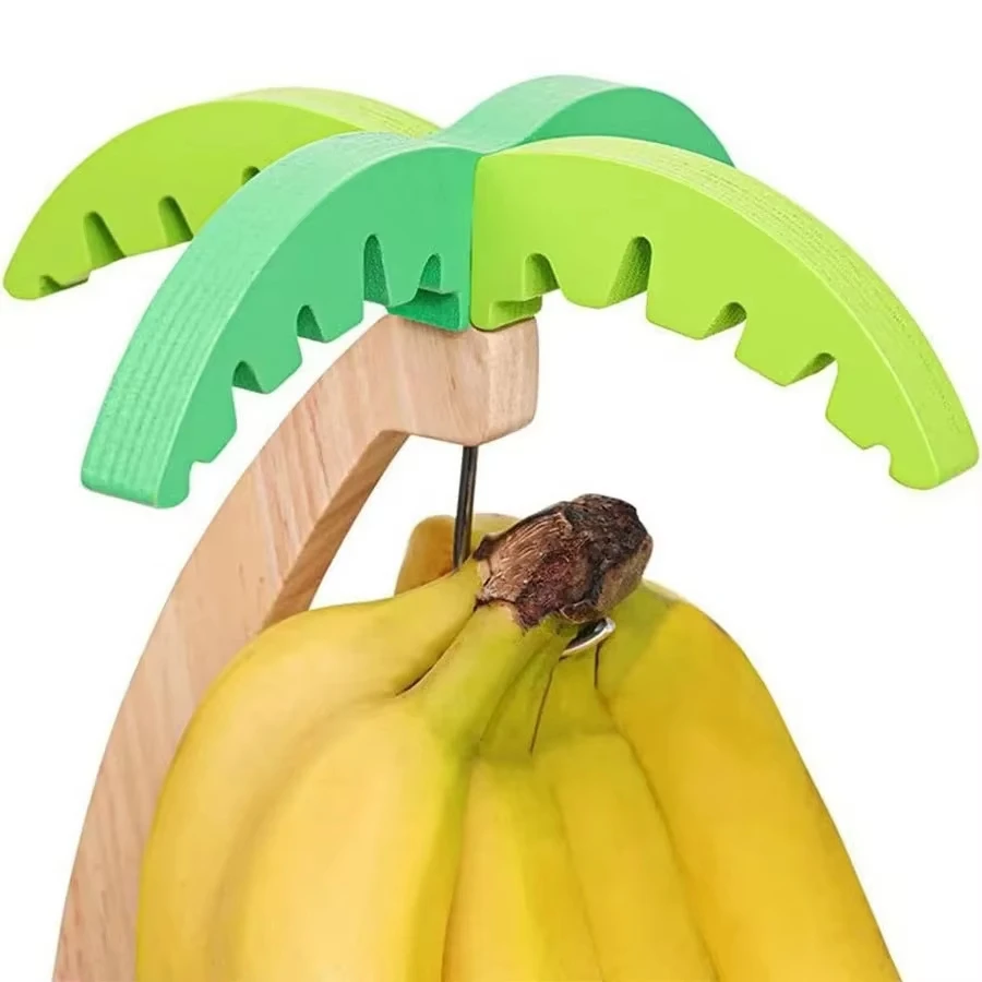 Wooden Banana Holder Stand Kee - Kitchen Gadgets Modern recension och pris