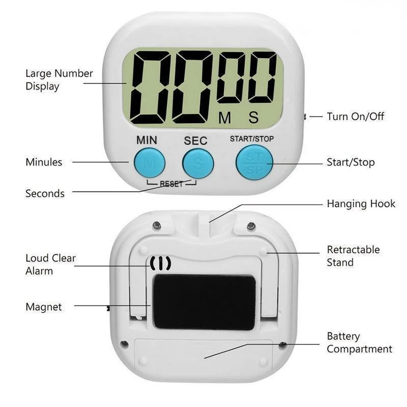 Mini Digital Kitchen Timer Big - Kitchen Gadgets Smart recension och pris