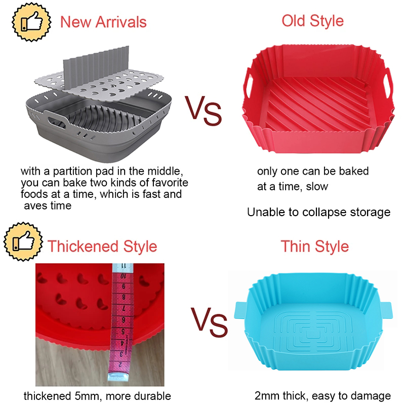 Air Fryer Silicone Shape Baske - Silicone Steamer Basket recension och pris