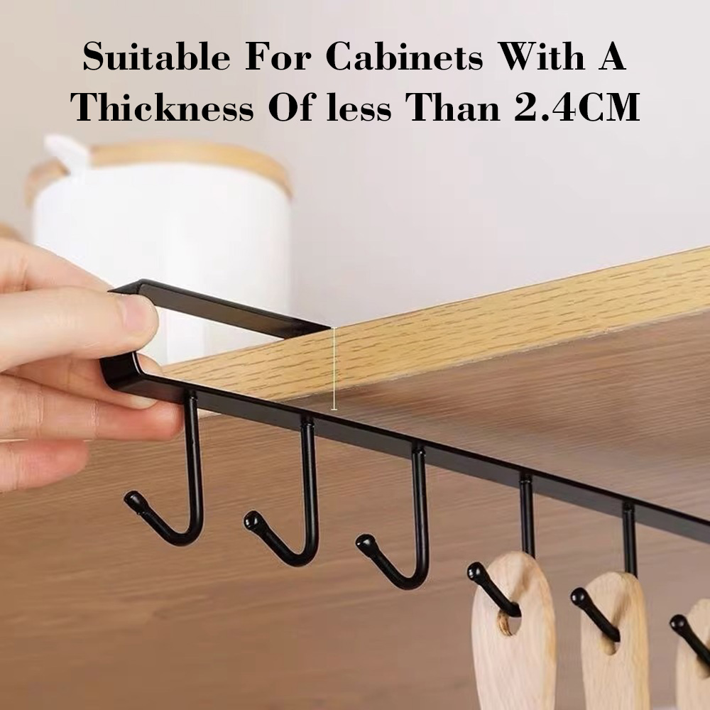No Drill Under Cabinet Mug Hoo - Kitchen Gadgets Rack Storage recension och pris