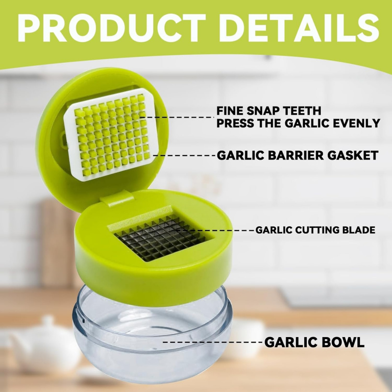 Garlic Mincer for Kitchen Easy - Kitchen Gadgets For Arthritic Hands recension och pris