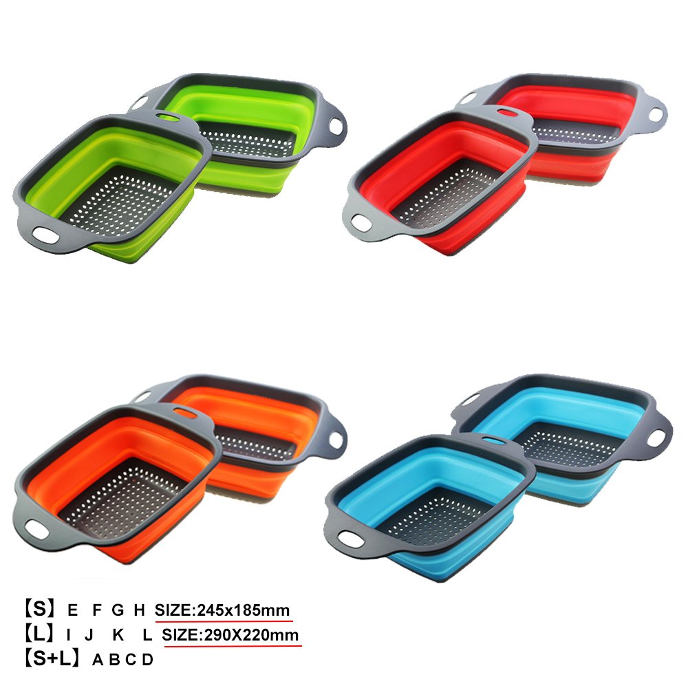 1Pc 2in1 Silicone Folding Drai - Silicone Steamer Basket recension och pris